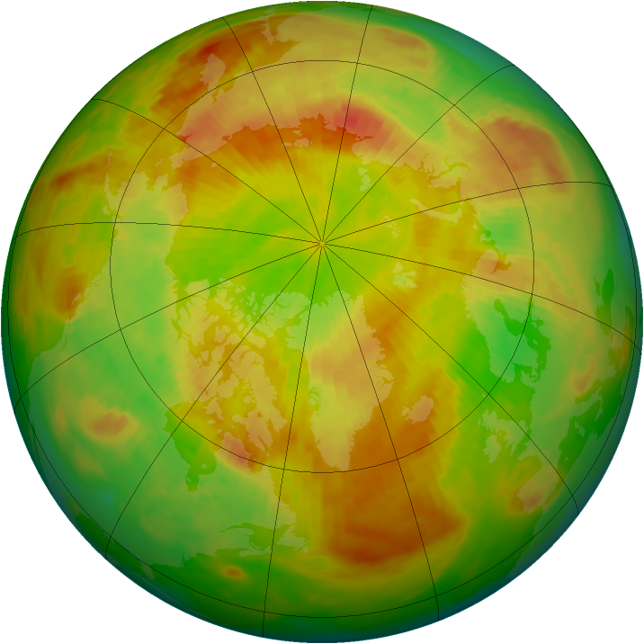 Arctic ozone map for 30 May 1982